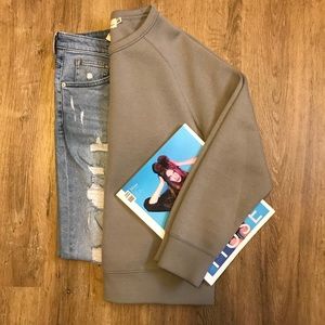 H&M L.O.G.G. Neoprene-style Sweatshirt (Medium)